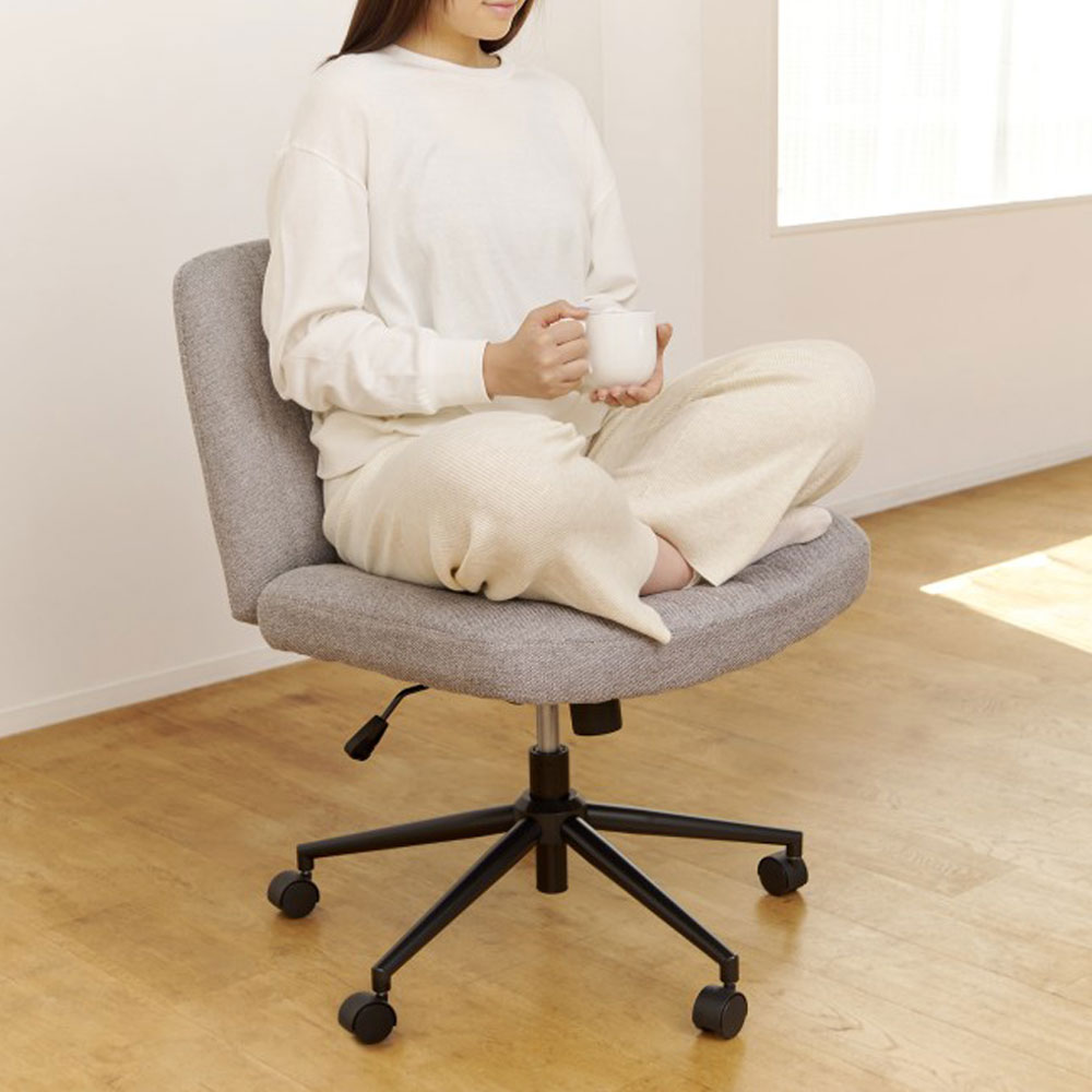 はなはな　チェア4 LIFELEX あぐらのかけるチェア GY: 文房具・事務用品|ホームセンター