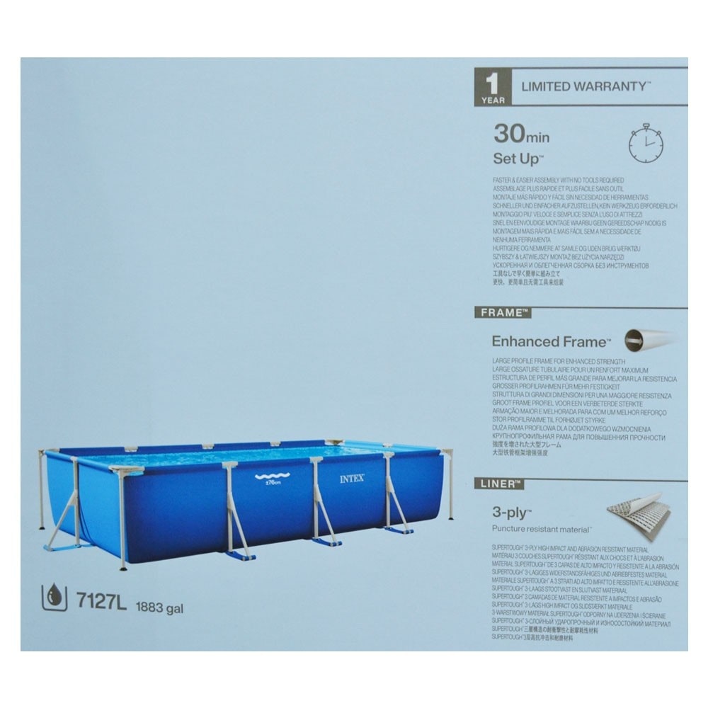 INTEX レクタングラフレーム　プール　４５０ｃｍ　２８２７３ＮＰ 約450×220×84cm