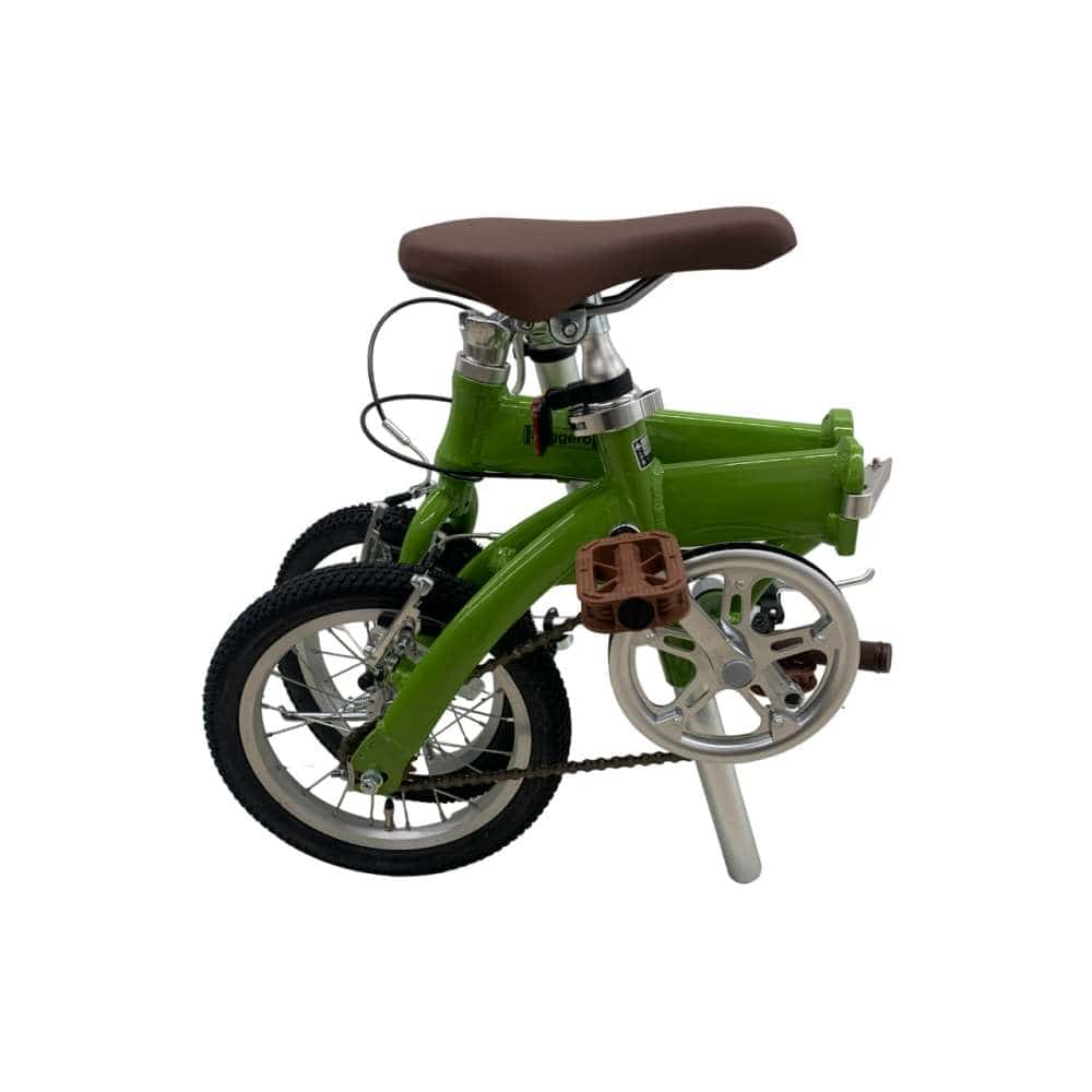 １４インチ アルミ折りたたみ自転車 グリーン グリーン