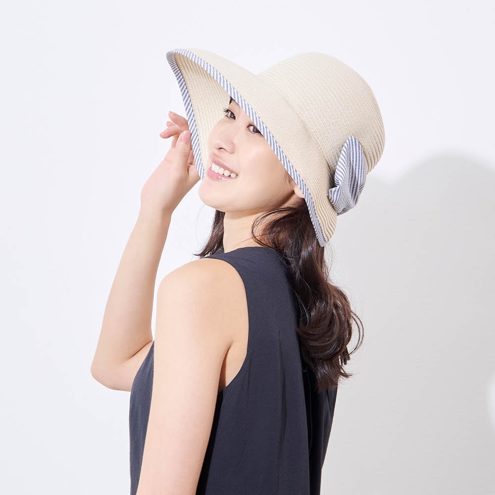 LIFELEX 後ろ割れハットベージュ 手洗いOK KNSY1265