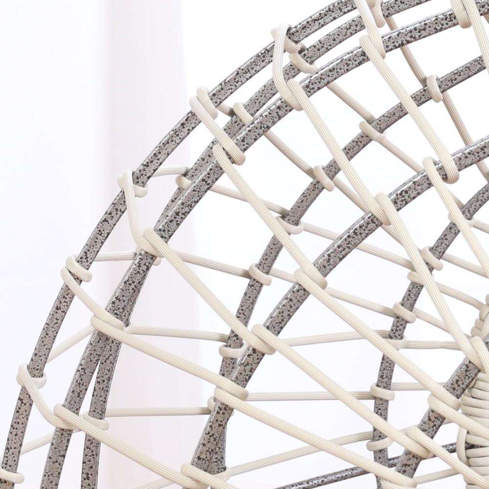 不二貿易　ペット用ハンギングチェア　半円　ＧＹ　幅６０奥行６１．５高さ９２ｃｍ