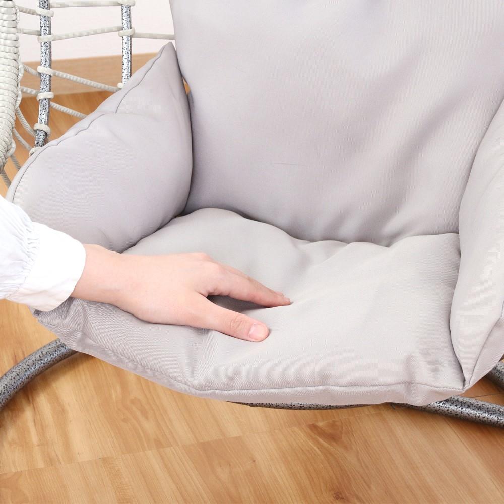 不二貿易　ペット用ハンギングチェア　半円　ＧＹ　幅６０奥行６１．５高さ９２ｃｍ