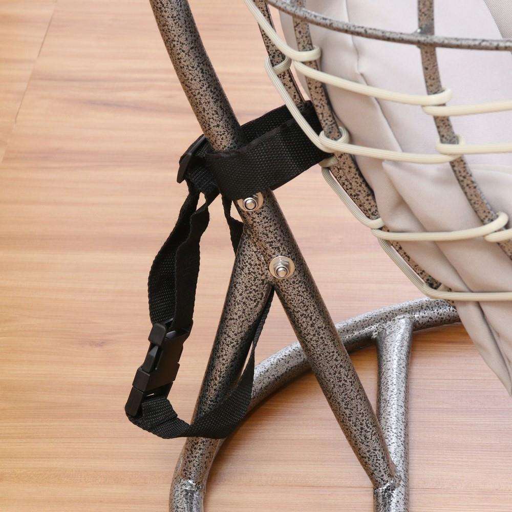 不二貿易　ペット用ハンギングチェア　半円　ＧＹ　幅６０奥行６１．５高さ９２ｃｍ