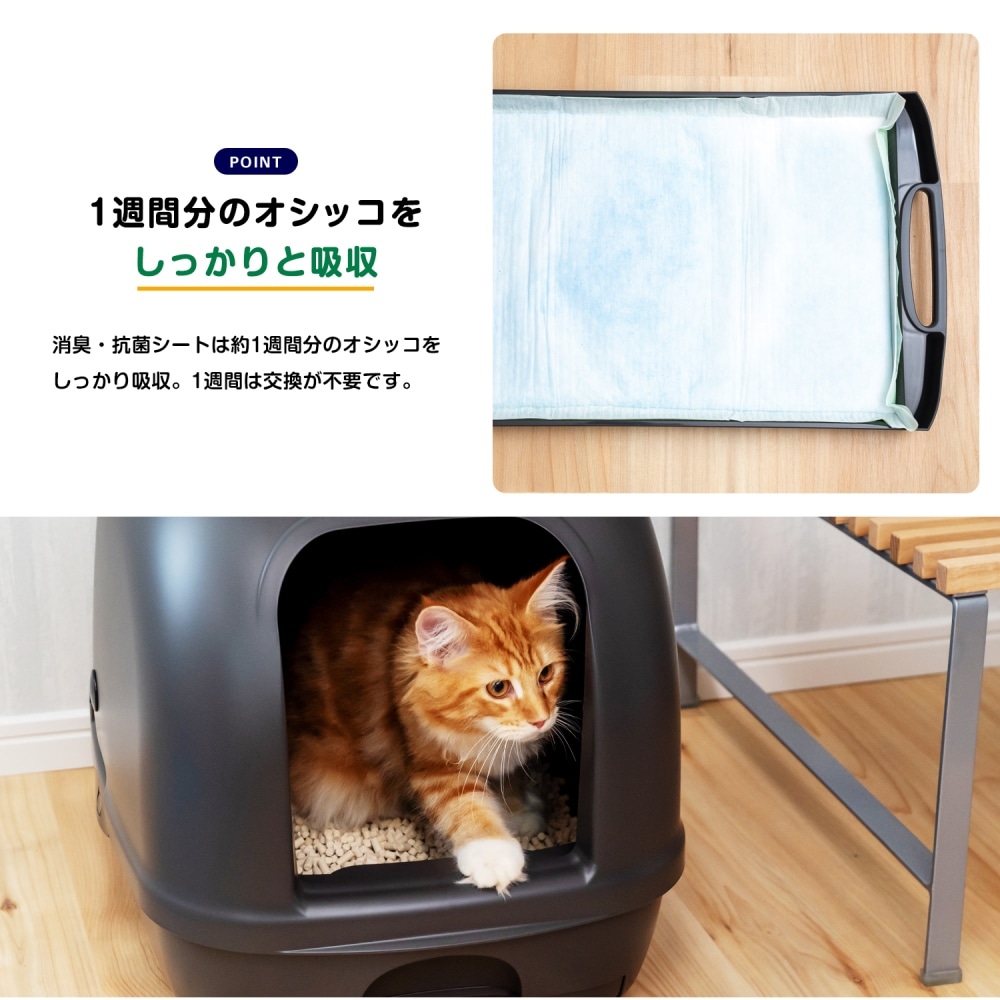 デオトイレ　消臭抗菌シート　複数ねこ用　12袋セット