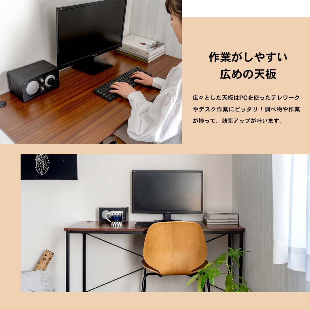 プラス 組立式スチールOAデスクシステム 高さ720mmタイプ ホワイト 片袖机 幅1400×奥行700×高さ720mm 1台(2梱包）