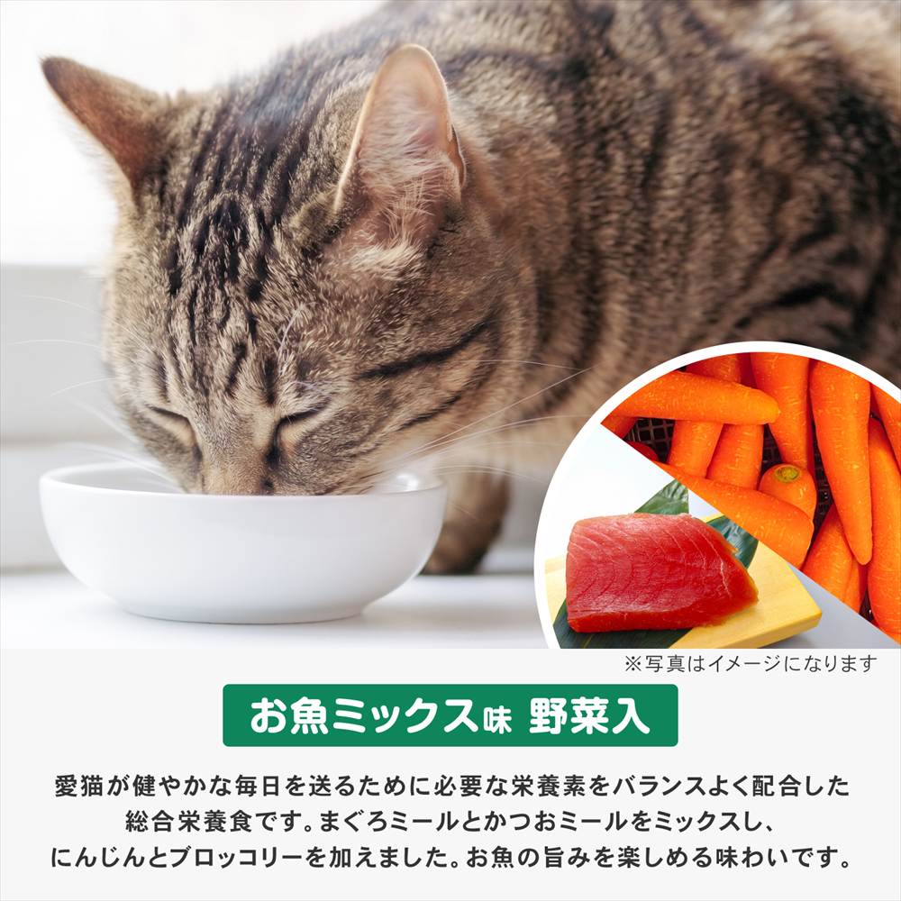 LIFELEX キャットフード 猫餌 まんぷくドライ お魚ミックス味・野菜入 2.7kg カリカリ 食いつきがいい お魚　ミックス味・野菜入　２．７ｋｇ