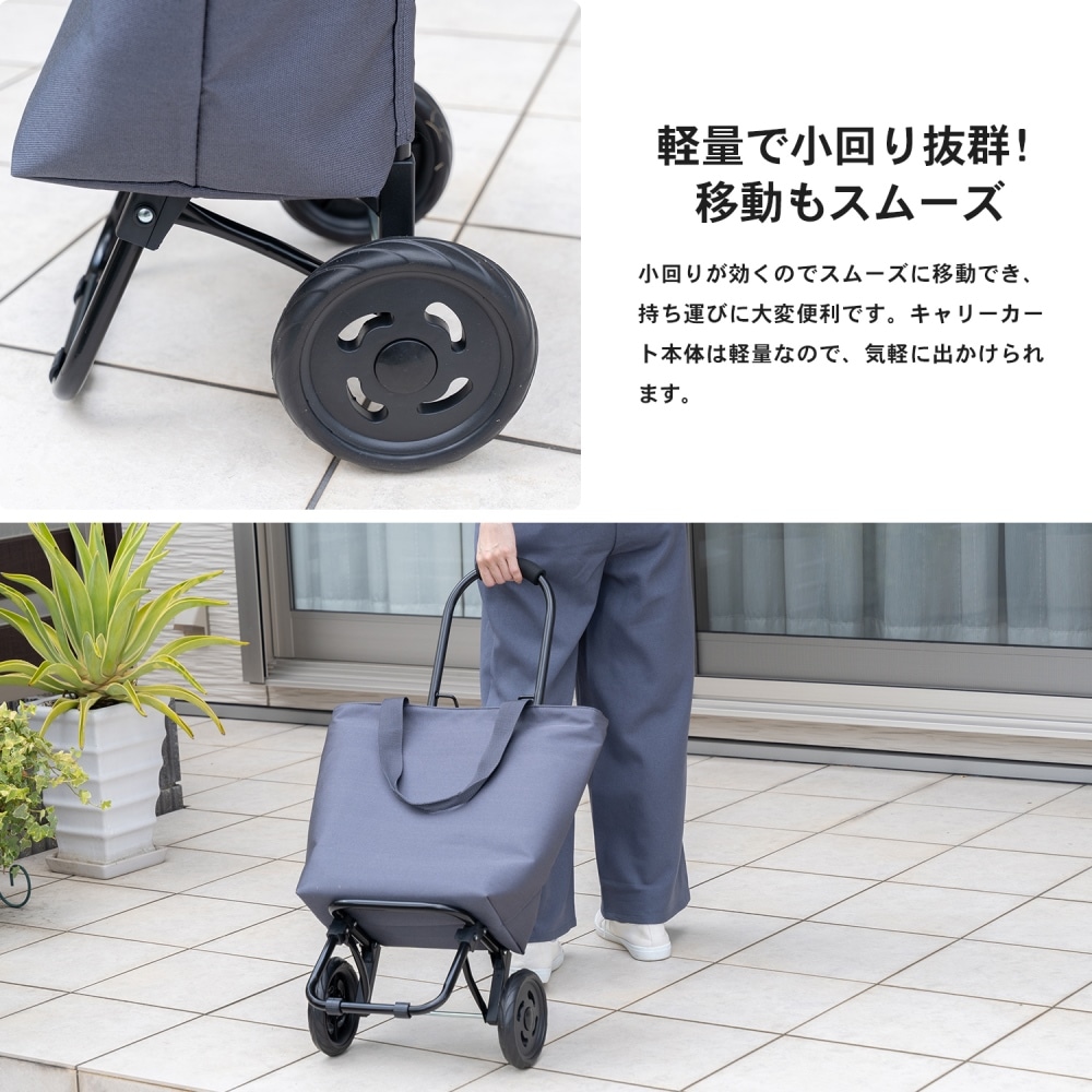 LIFELEX ショッピングカートＳＭＲ０３１ ダークグレー(ダークグレー): 生活用品・キッチン用品|ホームセンターコーナンの通販サイト