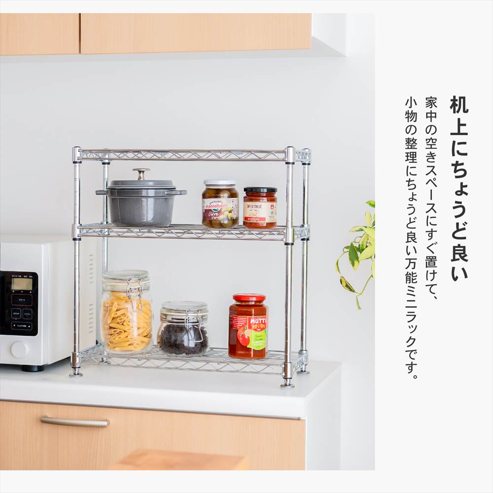 LIFELEX　システムラック　ミニ　３段１２．７Φ　４５３０－４５ 奥行（約）30.5