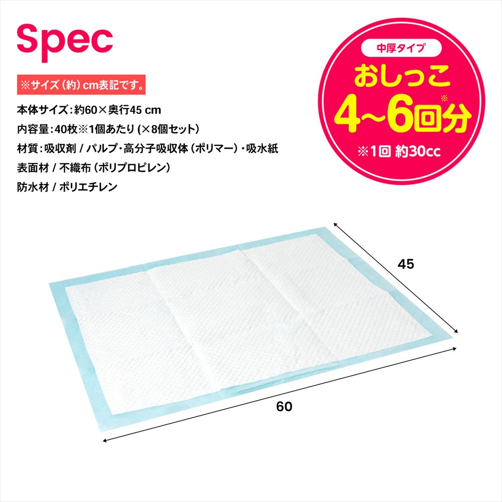 ペットシーツ　ワイド　　４０枚　×８個セット ４０枚　×８個セット