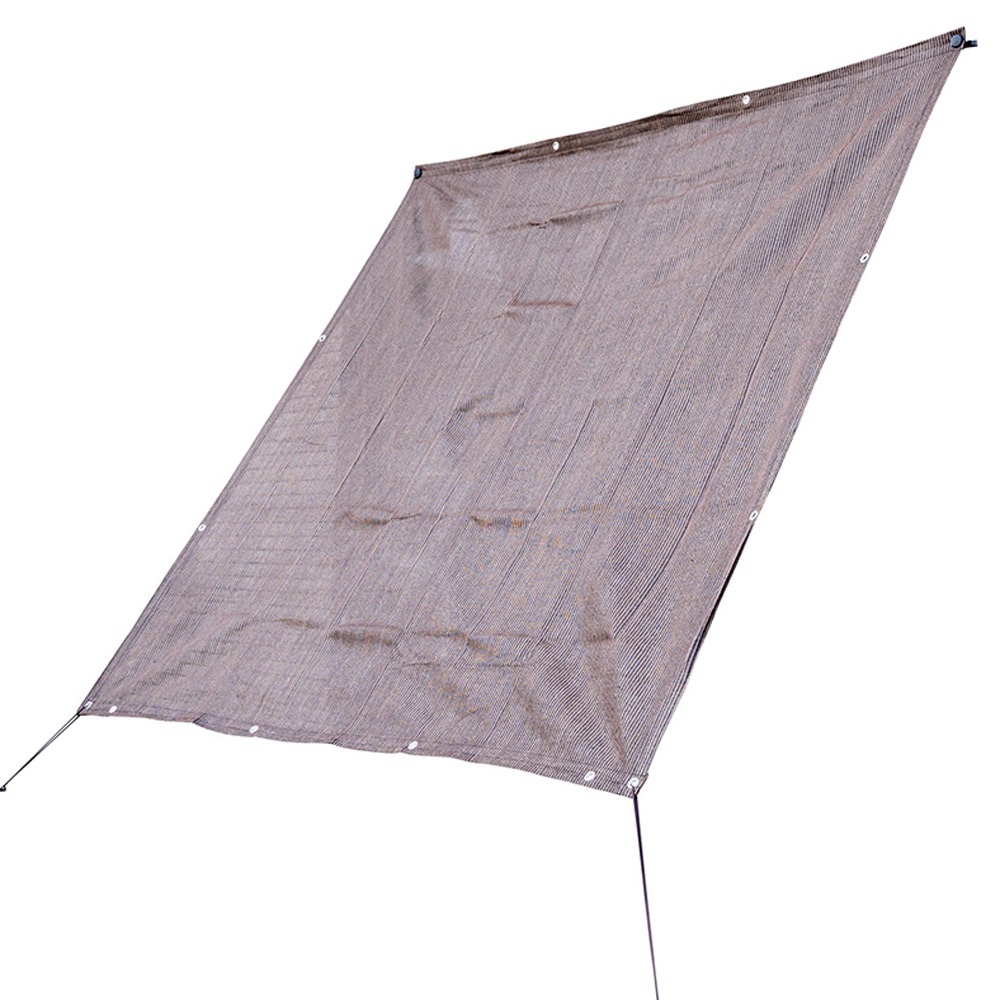 LIFELEX オーニング サンシェード 日よけ ダークブラウン 約200×200cm ベランダ 屋外 目隠し UVカット　×2個セット ダークブラウン 約200×200ｃｍ（2個セット）