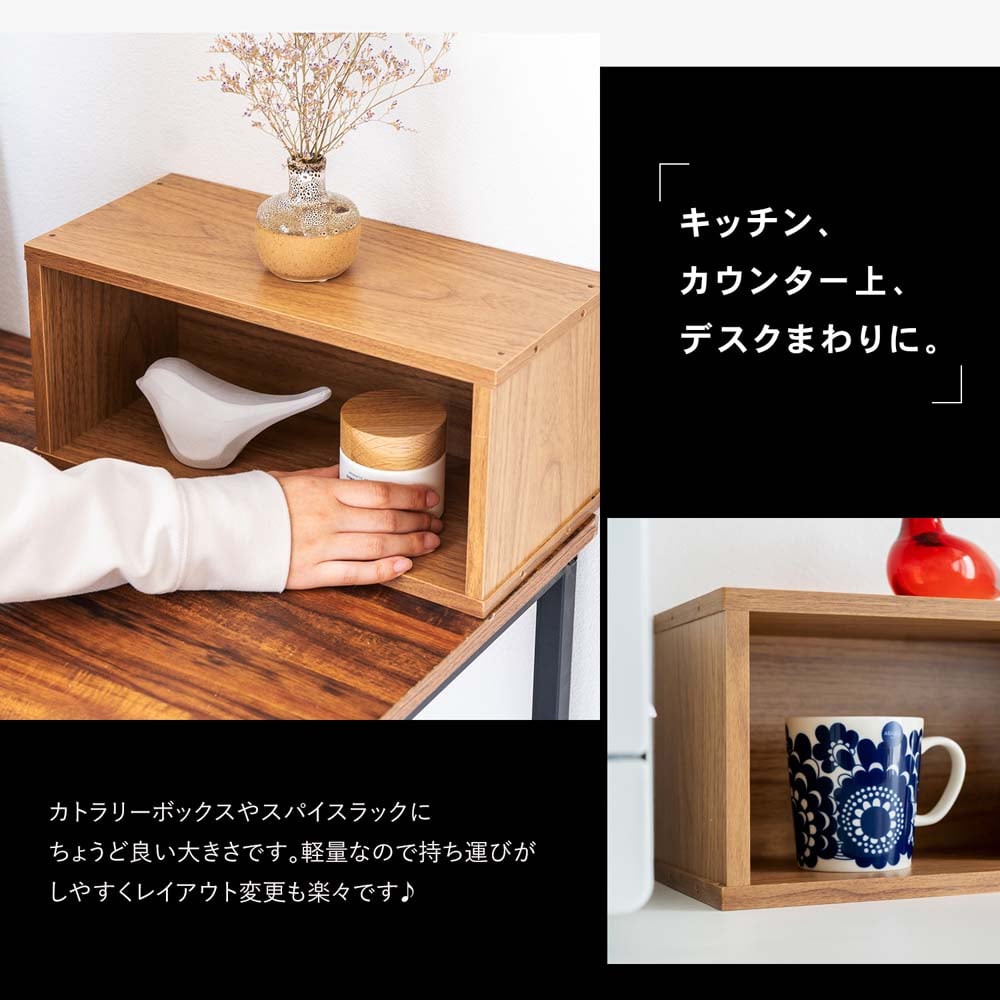 LIFELEX ミクロボックスワイド1段 オーク(ワイド1段