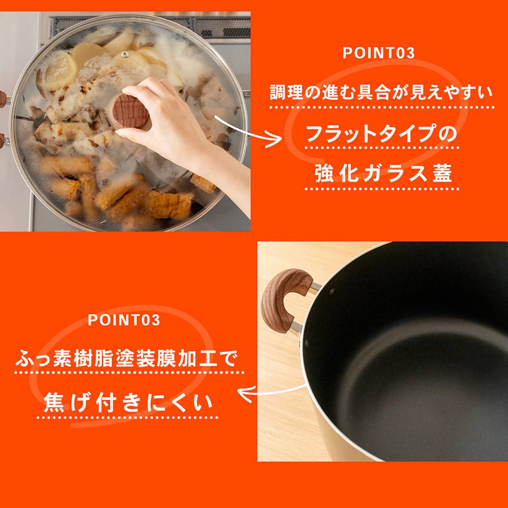 LIFELEX ＩＨ大型鍋 ３２ｃｍ ＫＨＫ０５ー６０７６