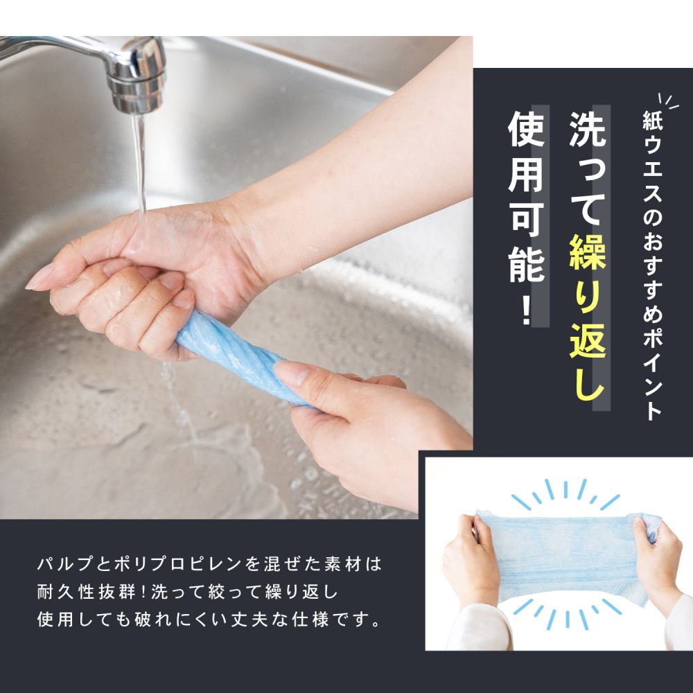 PROACT　水で洗える紙ウエス　ＰＡＳＶ０２－９６７２ 1個