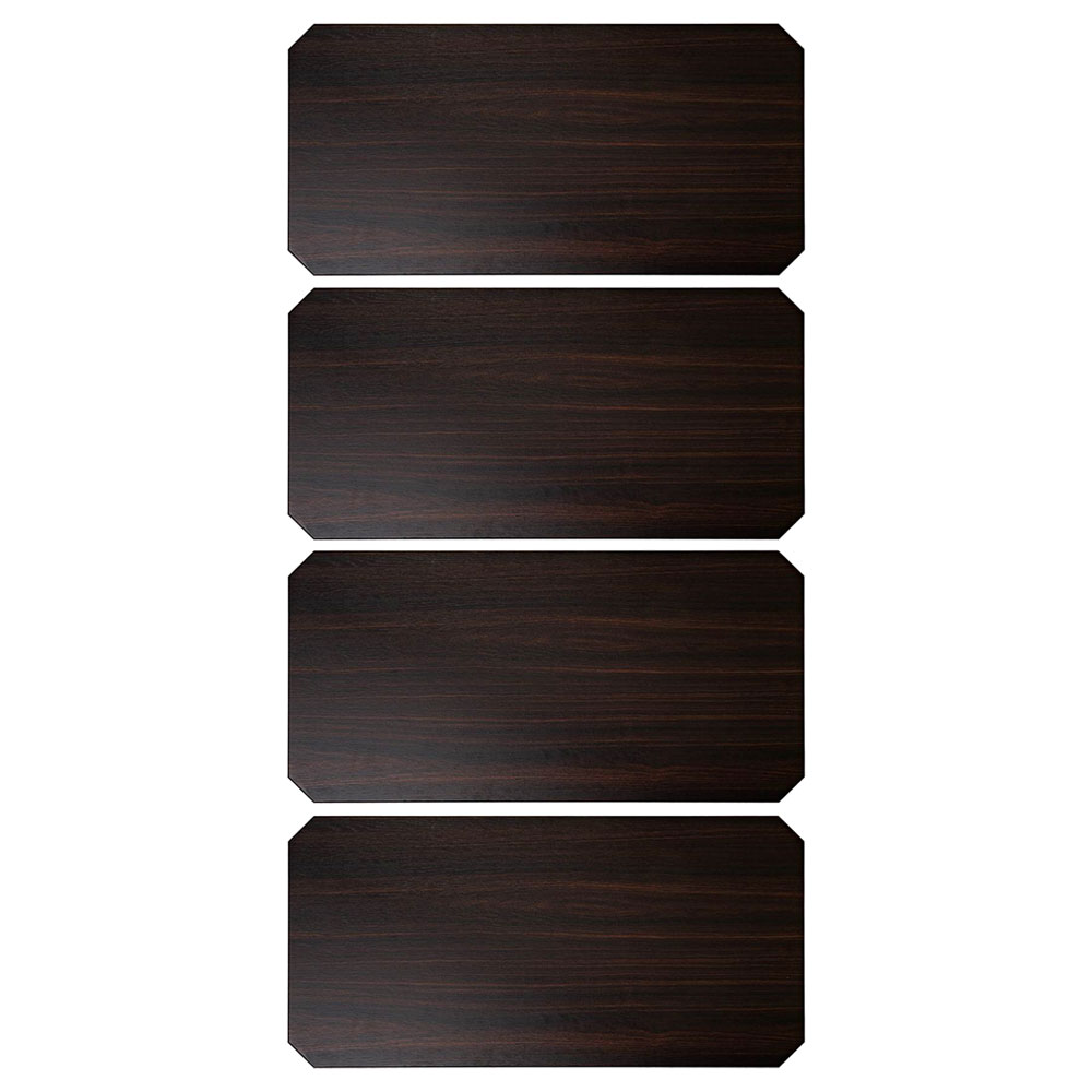 LIFELEX　システムラックウッド　シート　９０４５　ＷＨ／ＢＲ　×４枚セット 895×445mm ×4セット