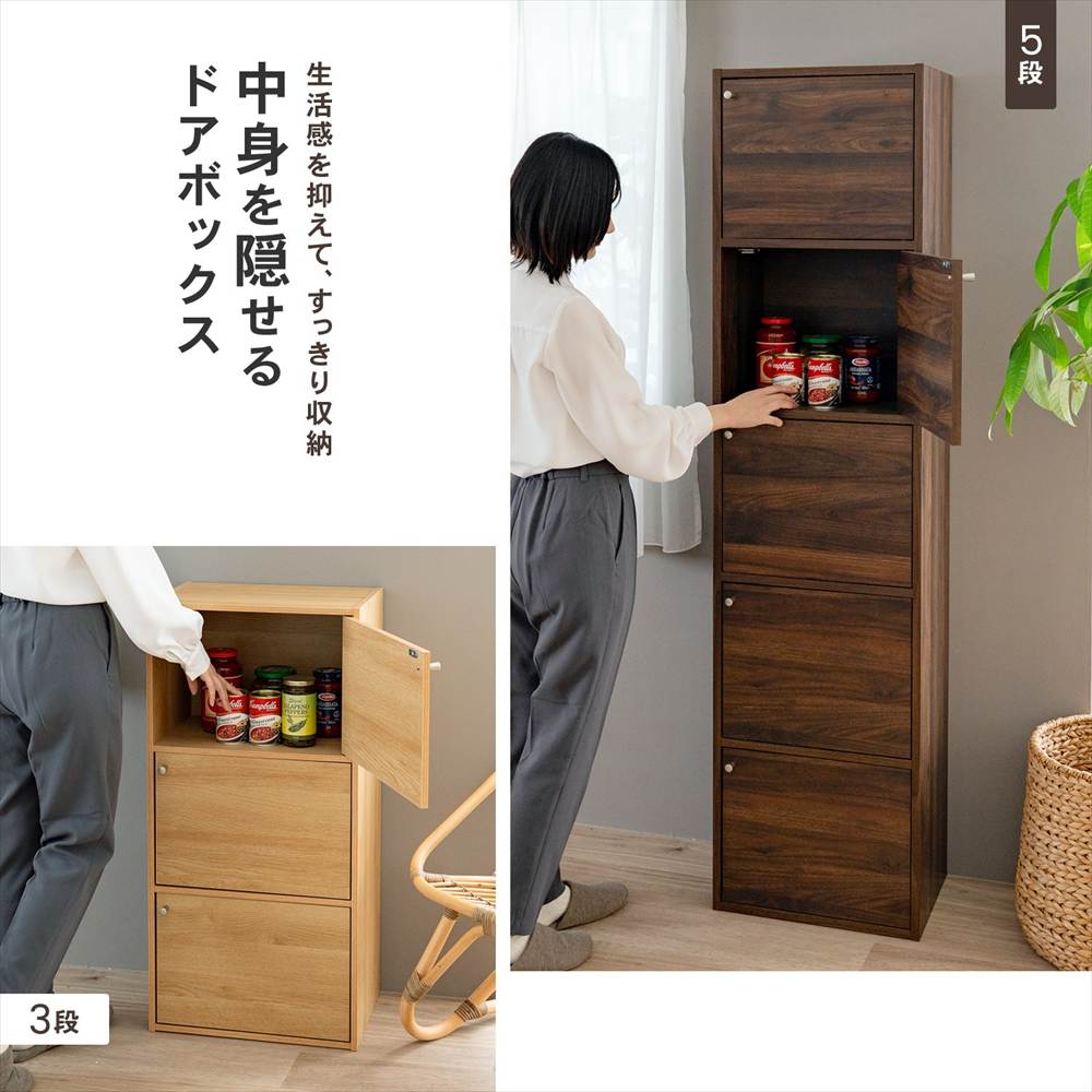 LIFELEX 3ドアボックス ダークブラウン β ダークブラウン 3ドア