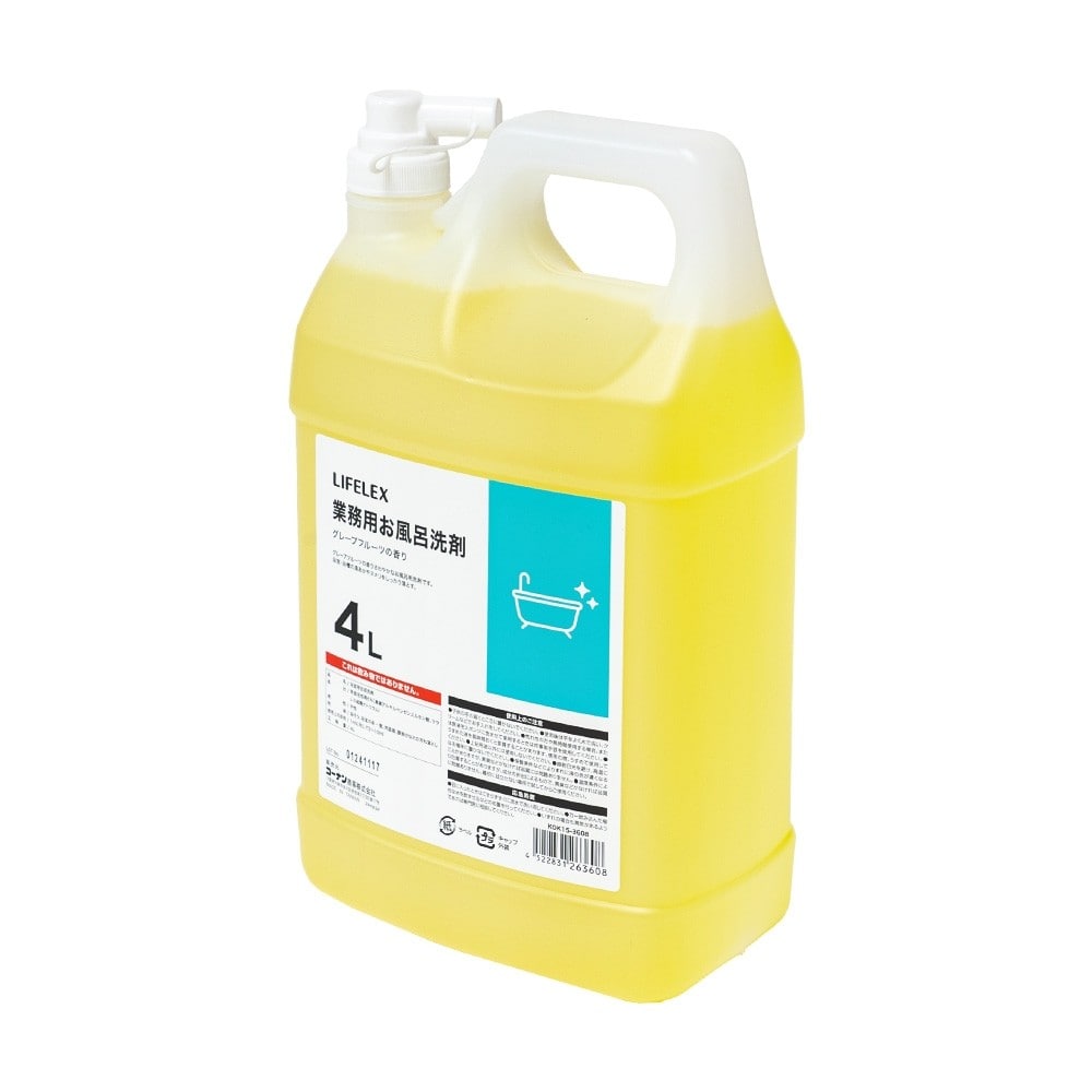 LIFELEX　業務用お風呂洗剤　グレープフルーツの香り　４Ｌ 単品