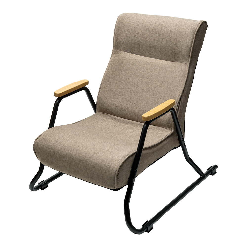 LIFELEX　木肘コンパクトチェア　モスト　ブラウン