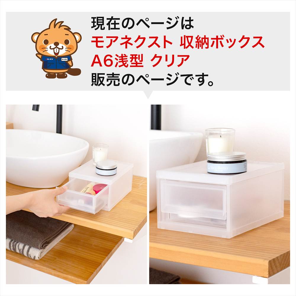 LIFELEX モアネクスト A6浅型CL 1419-100 クリア A6 浅型