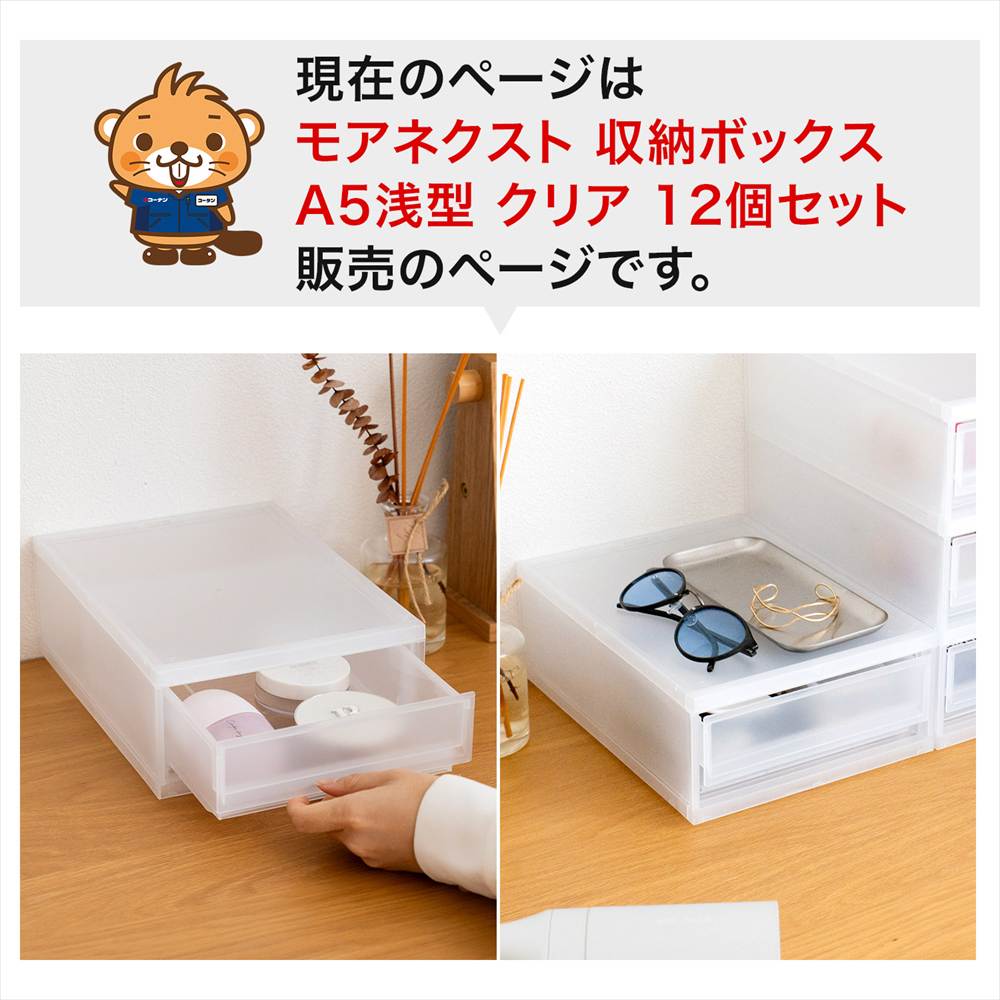 LIFELEX モアネクスト A5浅型CL 2028-100 ×12個セット クリア A5 浅型 [12個]