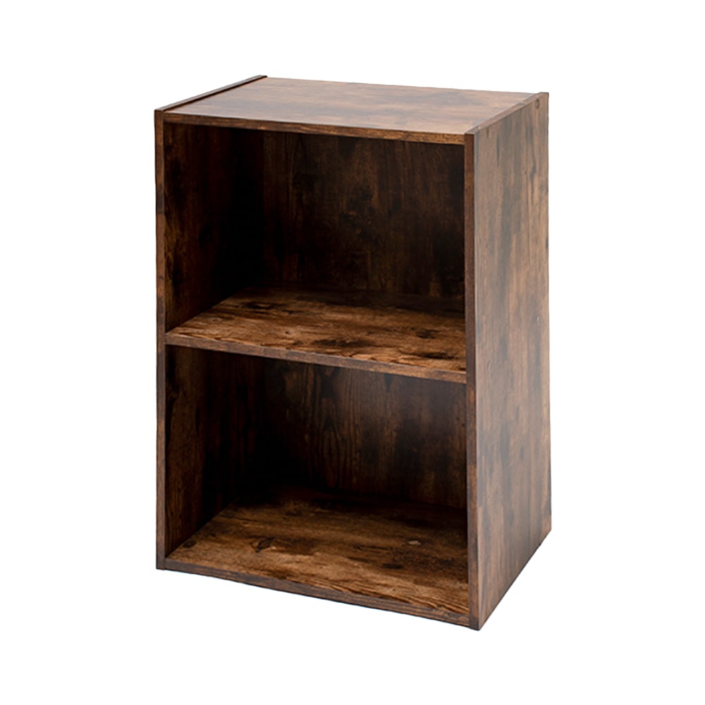 LIFELEX　２段カラーボックス　ダークブラウンビンテージ　β ダークブラウンビンテージ 2段