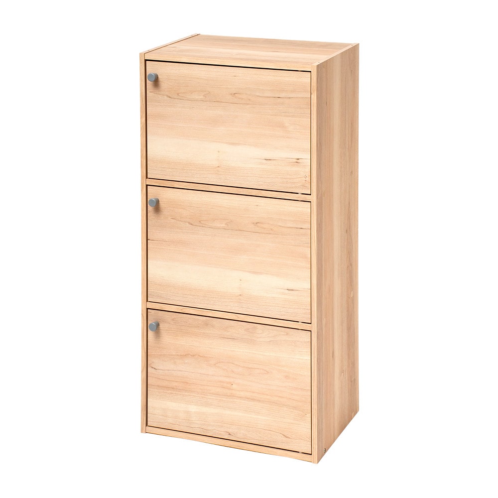 LIFELEX　３ドアボックス　オークナチュラル無垢材調　β オークナチュラル無垢材調 3ドア