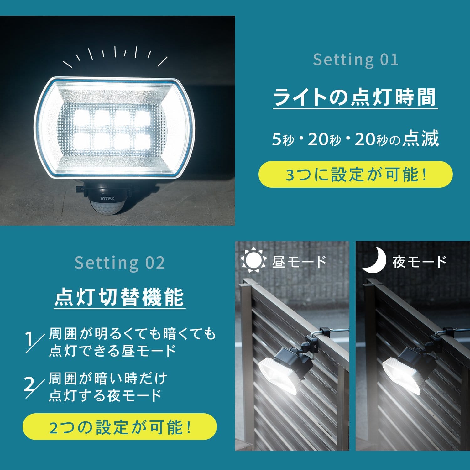 LIFELEX ＬＥＤセンサーライト　乾電池式　４．５Ｗ　KR10-3569