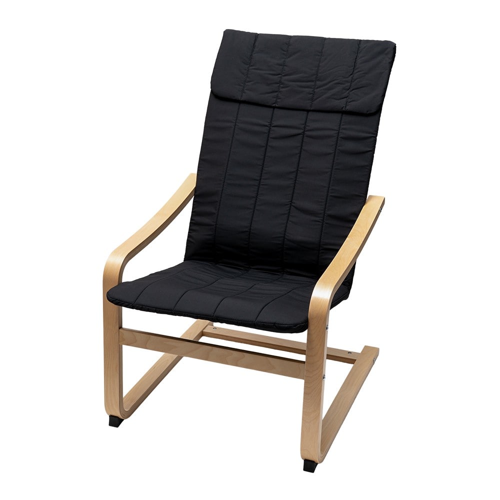 LIFELEX　木脚リラックスチェア　カルロヴィ　ブラック ブラック