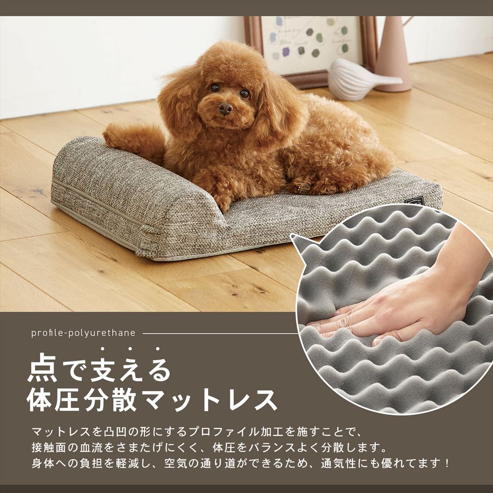 LIFELEX　快眠マットレス　Ｓ　ブラウン　５００×３５０×１００ｍｍ Ｓ　ブラウン