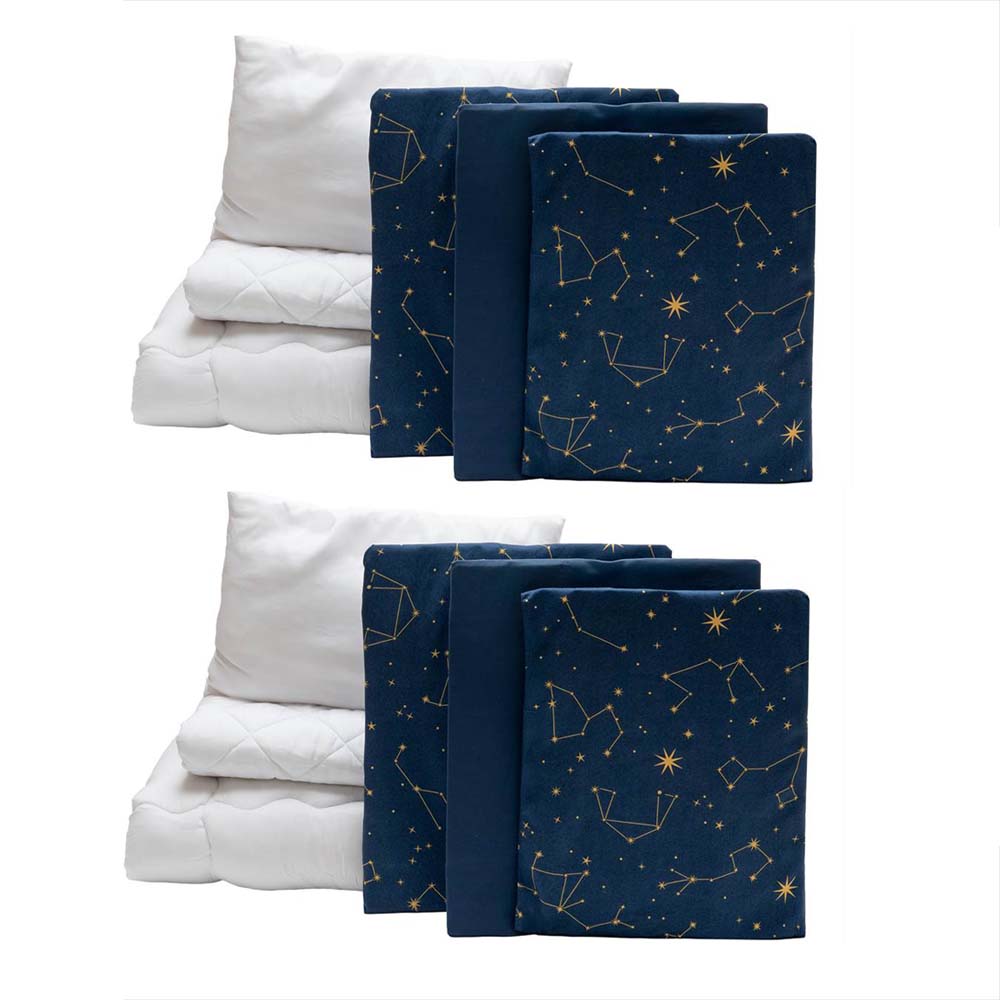 LIFELEX　ベッド用制菌防臭寝具6点セットS　星座　布団セット　×２個セット 星座　２個セット