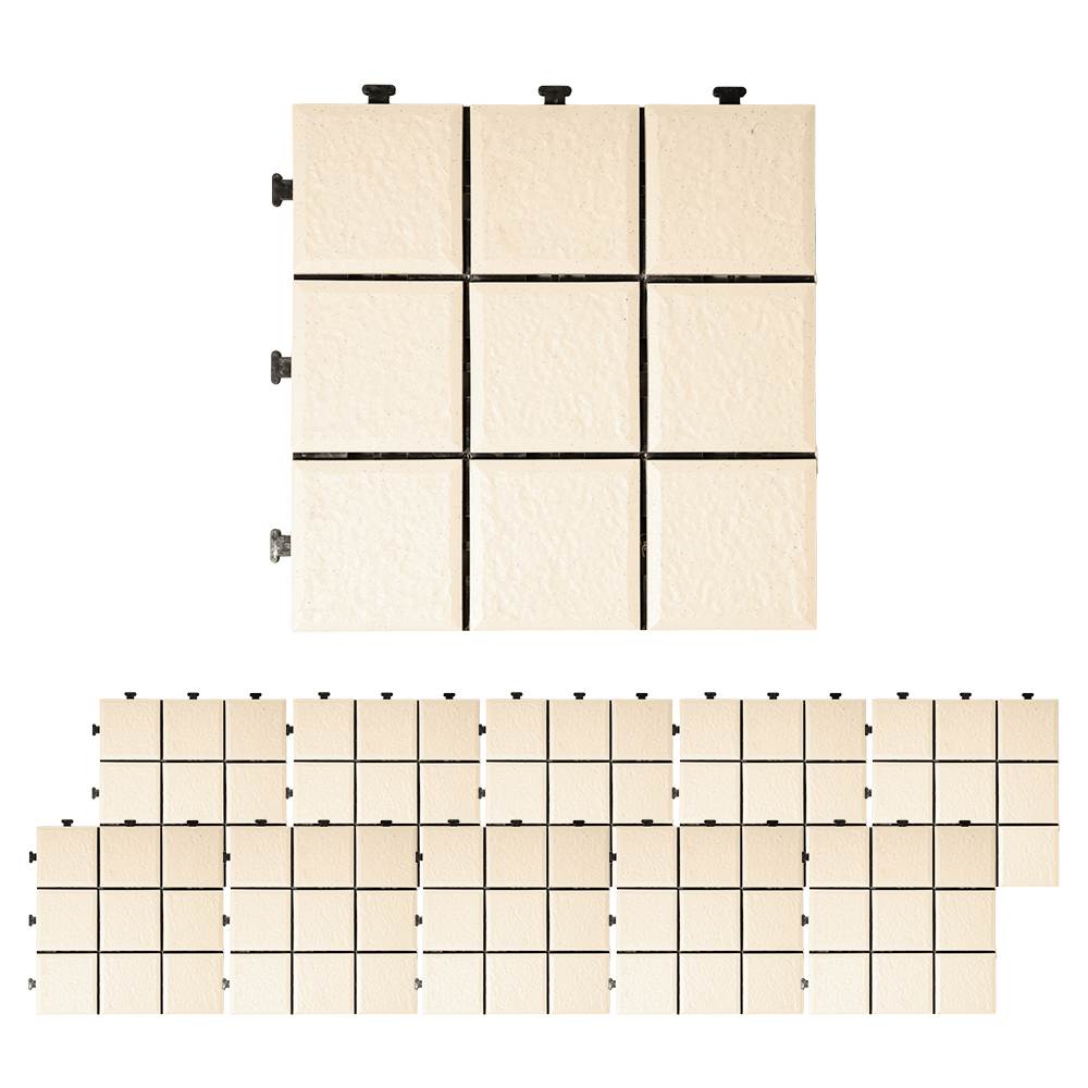 【まとめてお得】サザンタイル　クリーム　９分割タイプ　×１０個セット クリーム
