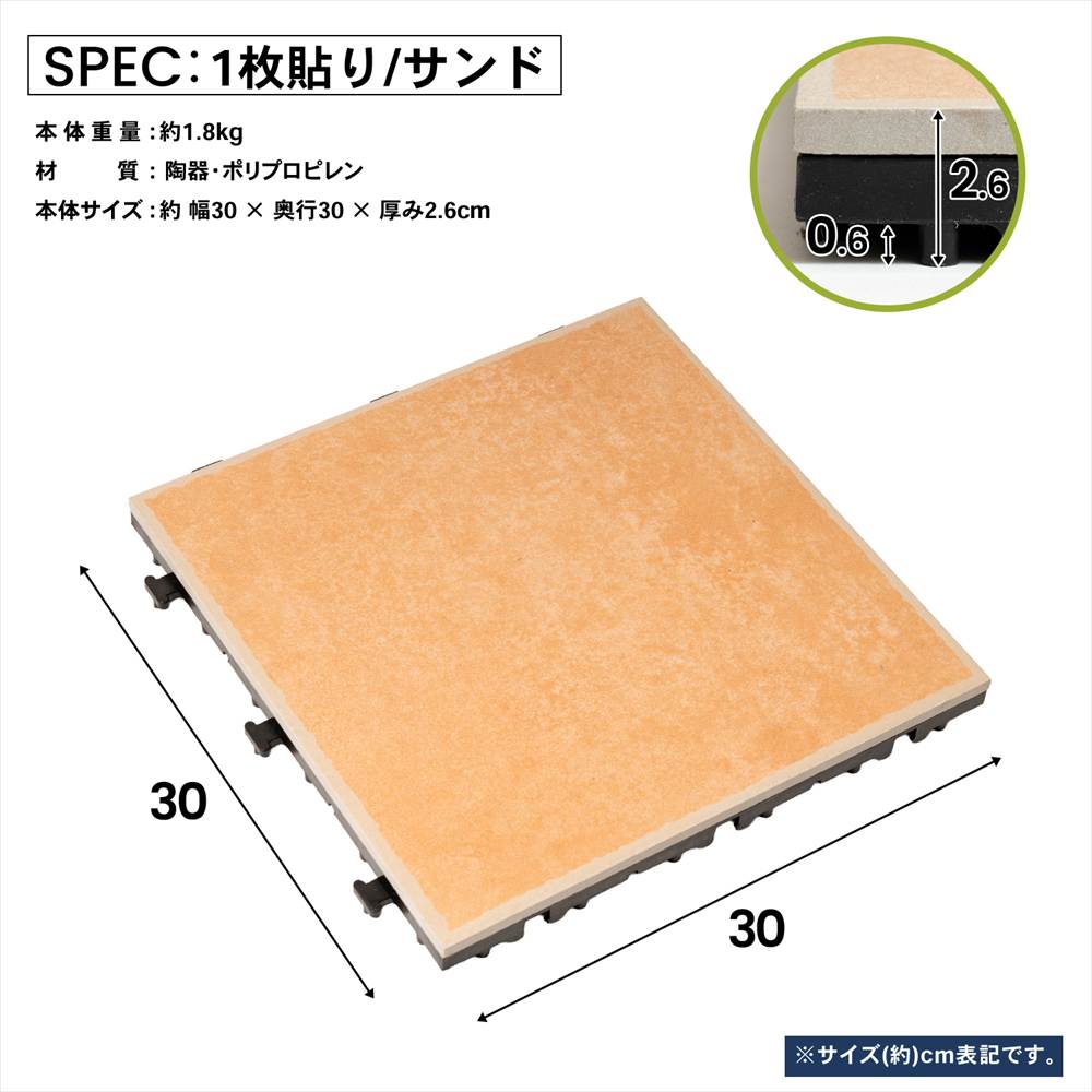 サザンタイル　サンド　１枚タイプ　×１０個セット サンド １枚タイプ　×１０個セット