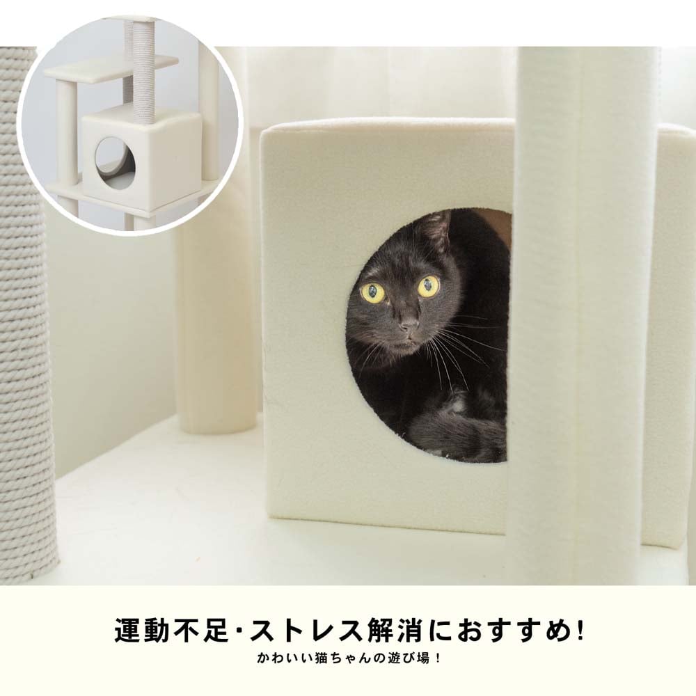 ふわふわ キャットツリー １７０ｃｍ 猫タワー キャットタワー 玩具 ツリー: ペット|ホームセンターコーナンの通販サイト