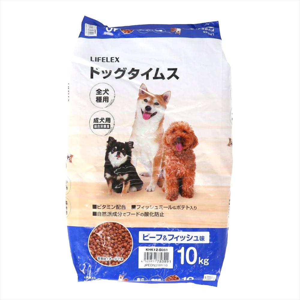 LIFELEX ドッグフード ドッグタイムス 10kg 全犬種 成犬用総合栄養食