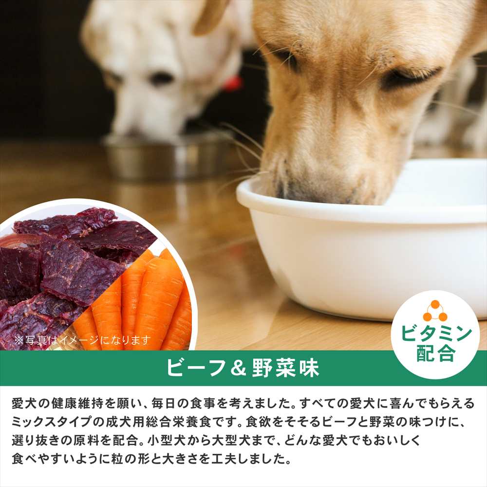 【まとめてお得】LIFELEX ドッグフード ドッグタイムス 10kg×2個セット 全犬種 成犬用総合栄養食 ドライフード ビーフ＆野菜味 大容量 コスパ ビーフ＆野菜味　全犬種用　×２個セット