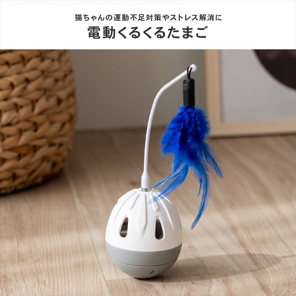 LIFELEX　電動じゃらしくるくるたまご　ＥＲ１２－５４０７
