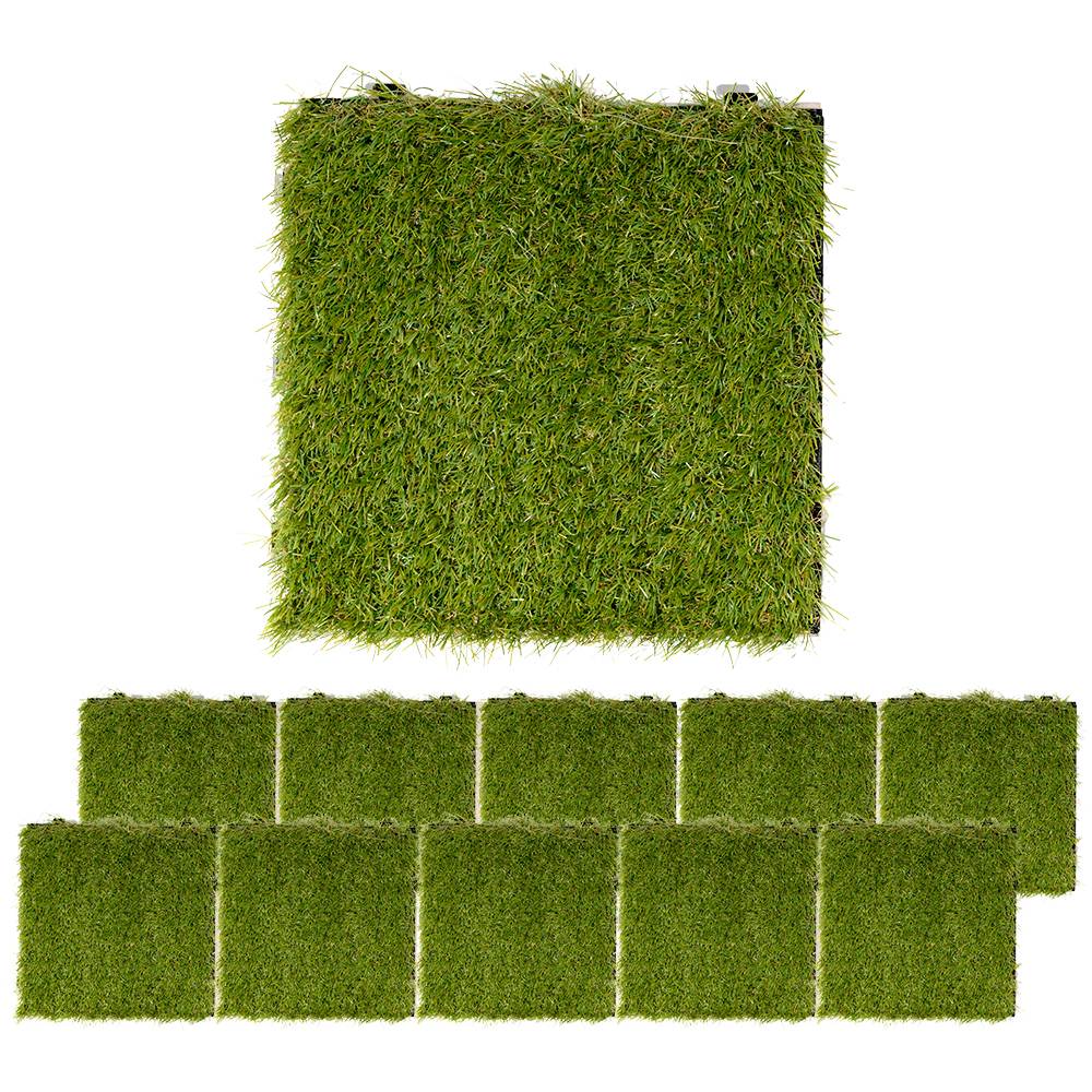 【まとめてお得】LIFELEX サザンタイル 人工芝 KR10-1187 ×10個セット　ジョイント人工芝 10個セット【まとめてお得】