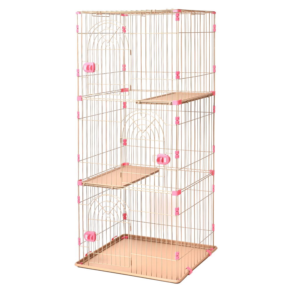 キャットケージ　３段　ストロベリーラテ ３段ストロベリーラテ