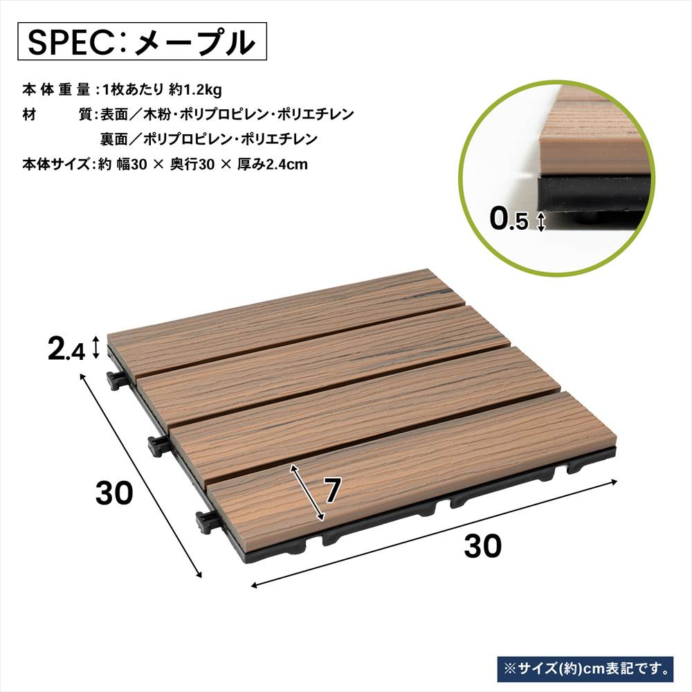 LIFELEX サザンタイル　人工木　ＳＴＷＰＣ１０－８７５８ メープル　×６個セット メープル ６個セット