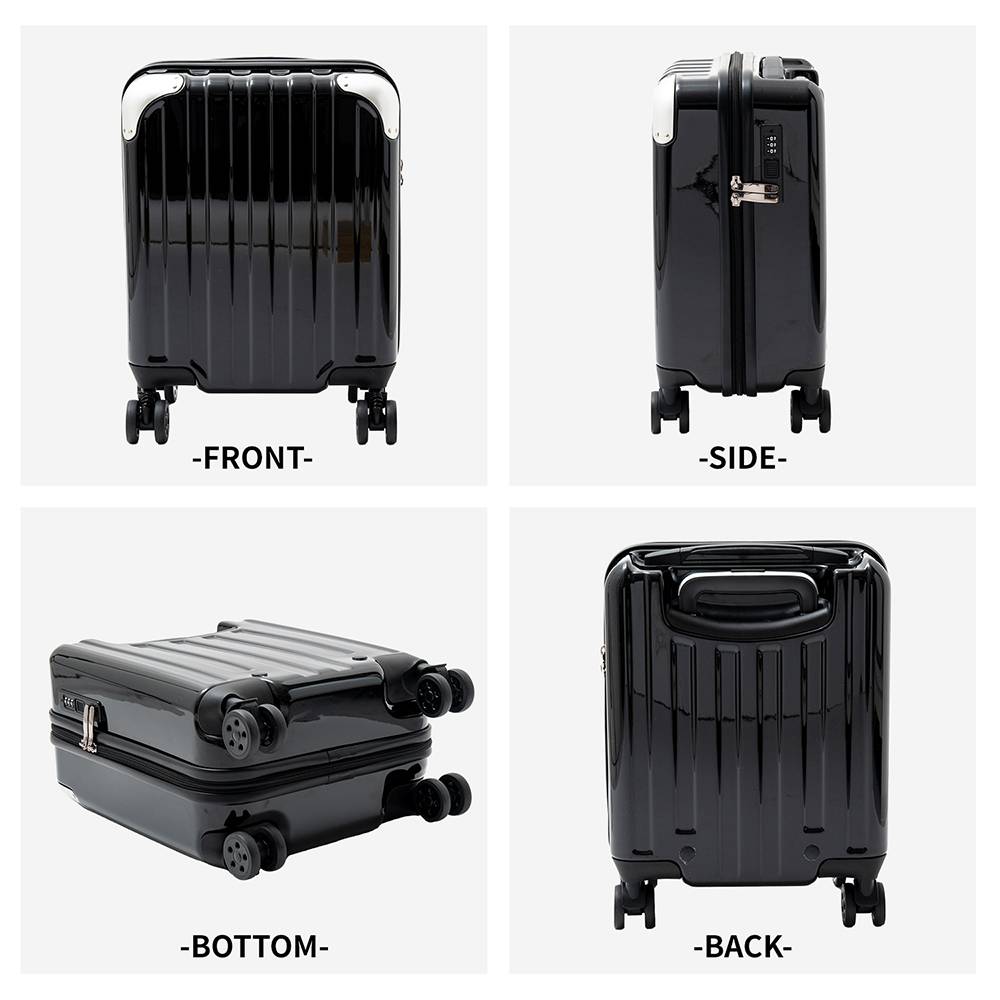 小型スーツケース　ブラック　ＫＷＨ１４－０３５４－ＢＫ ブラック