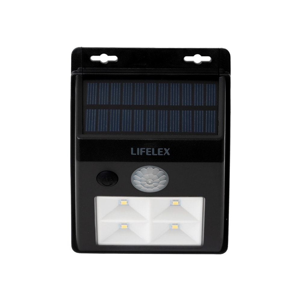 LIFELEX　マグネットで取り付けられるソーラーウォールライト　ＫＳＷＬ１０－０４９９ 本体：ブラック