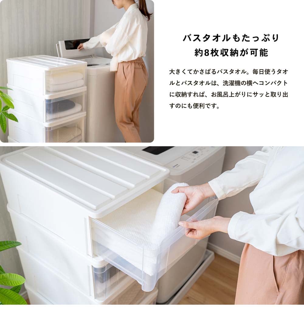 LIFELEX 引出収納ケース 55Ｓ ホワイト 約幅40Ｘ奥行55Ｘ高さ20cm クローゼット用　×３個セット 55Ｓ ホワイト 約幅40Ｘ奥行55Ｘ高さ20cm クローゼット用　3個セット