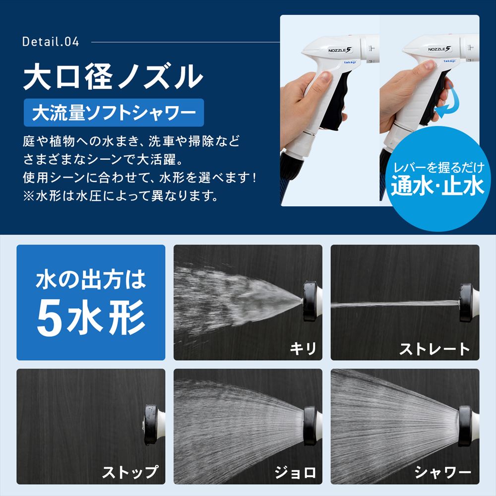 LIFELEX × takagi(タカギ)　ホース ホースリール オーロラBOXYツイスター 20m ねじれに強い カバー付き RC220KN 【安心の2年間保証】 本体ホース２０M