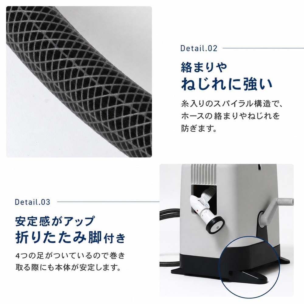 LIFELEX × takagi(タカギ) ホース ホースリール オーロラBOXYツイスター 30m ねじれに強い カバー付き RC330KN 【安心の2年間保証】 本体ホース30M