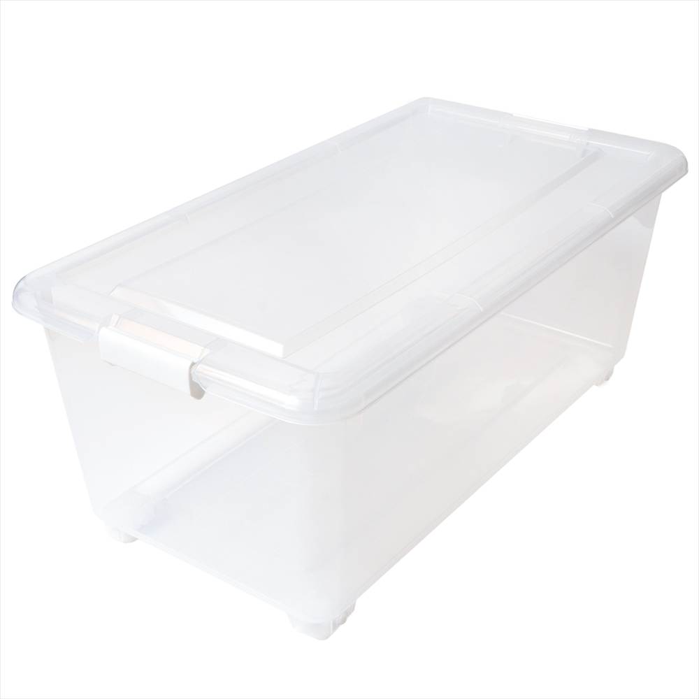 LIFELEX 衣装ケース 収納ボックス 押入れ収納 フタ式 深型 コロ付き 奥行75cm 4075-30 奥行75cm深型
