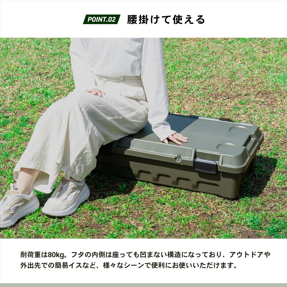 PROACT　ストッカーボックス　８００浅型　オリーブ 800　浅型