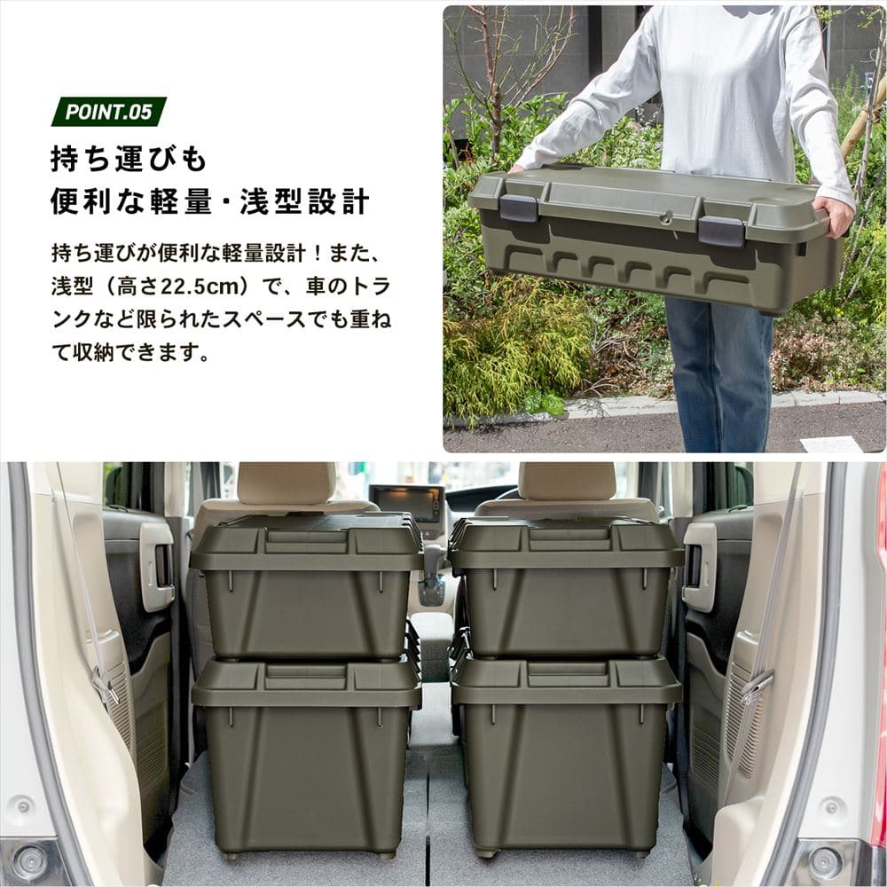 PROACT　ストッカーボックス　８００浅型　オリーブ 800　浅型