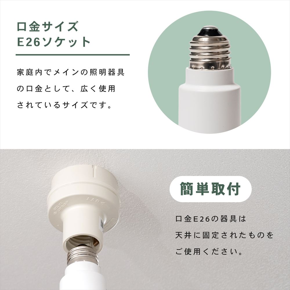 ＬＥＤファン付きライト　ＥソケットＬＬＳ６２ＣＷＨ Eソケット