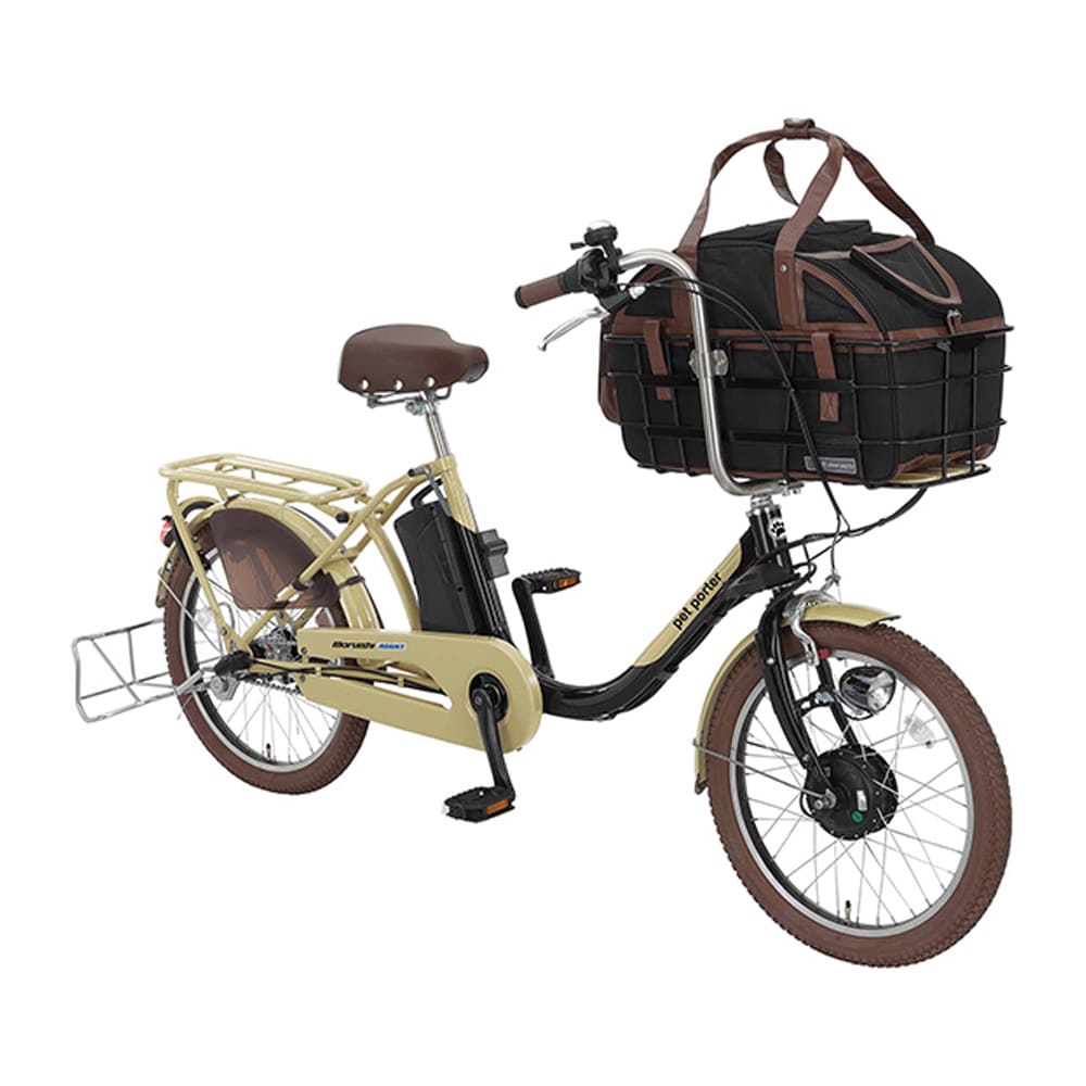 インチ電動アシスト車 ペットポーターアシスト Aspet3m 内装3段 インチ ラテベージュ ブラック カー サイクル スポーツ ホームセンターコーナンの通販サイト