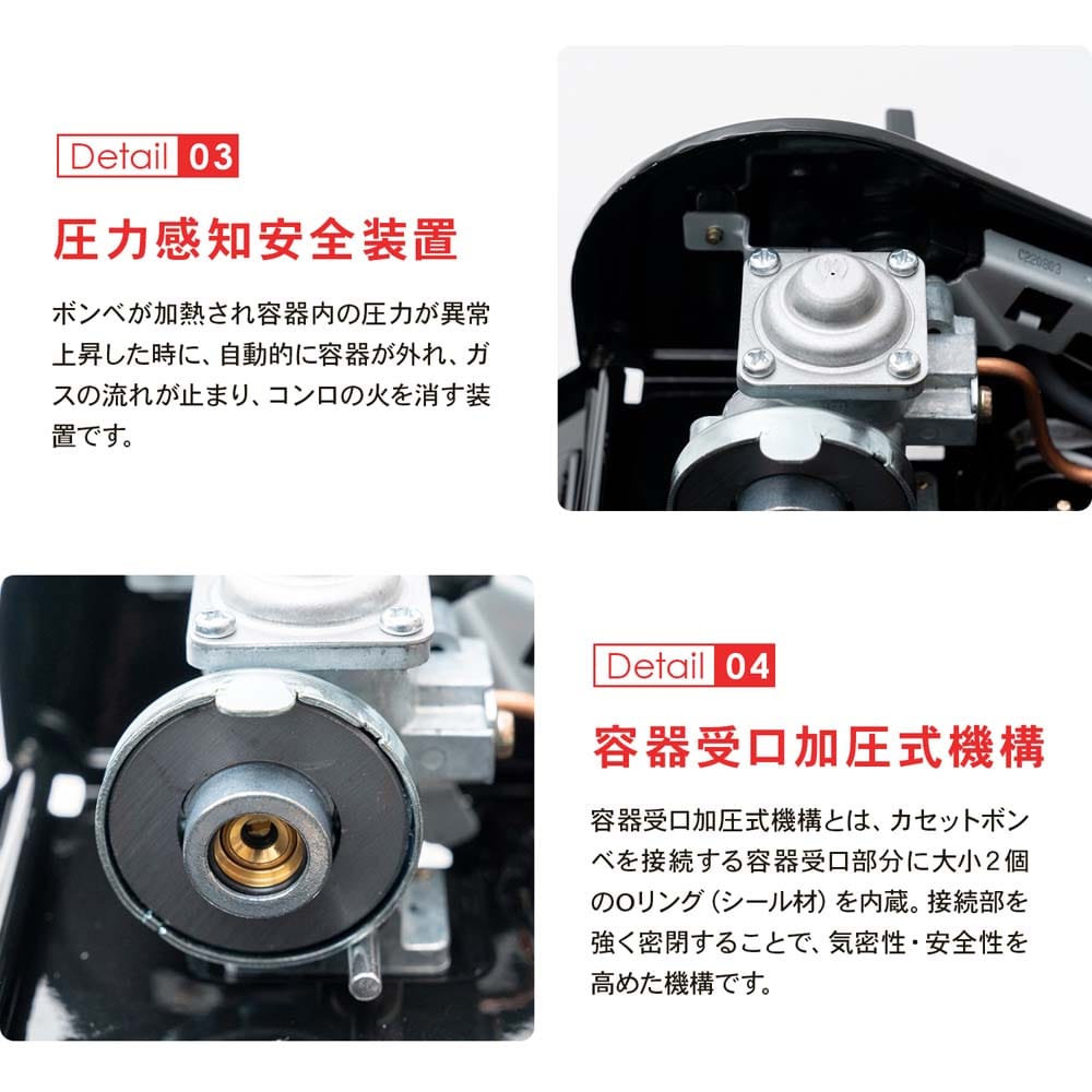 小池化学 カセットコンロ　パルエース　ＰＶ－３５　ブラック