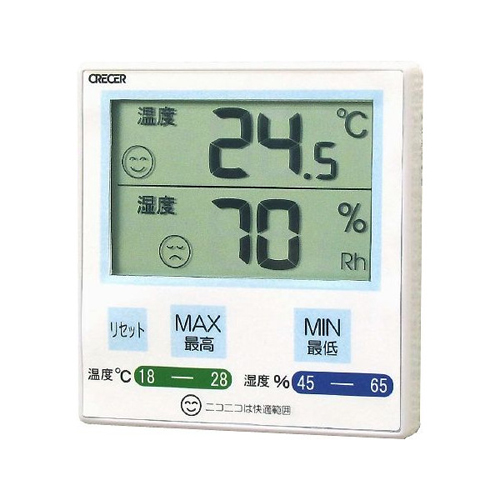 ＣＲＥＣＥＲ　デジタル温湿度計　青　ＣＲ－１１００Ｂ